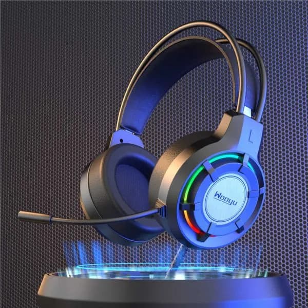 Wooyu G18 RGB Light Gaming Headset Headphone with Built-in Microphone and Volume Control