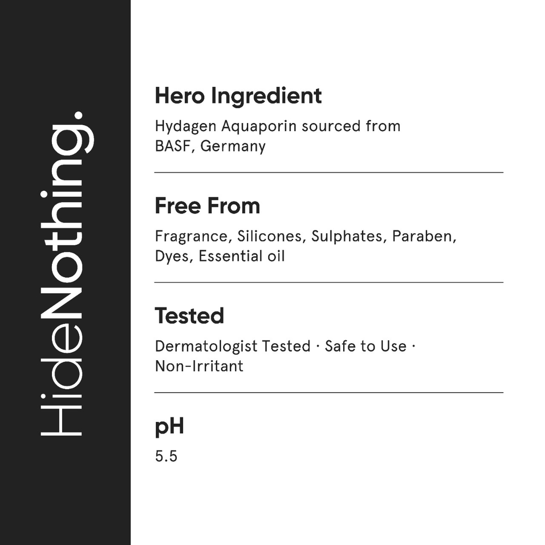 Minimalist Face Wash for Dry Skin with Hyaluronic Acid | 5% Aquaporin Booster Gently Cleanses & Hydrates Skin | For Women & Men | 3.4 Fl Oz / 100 ml 5