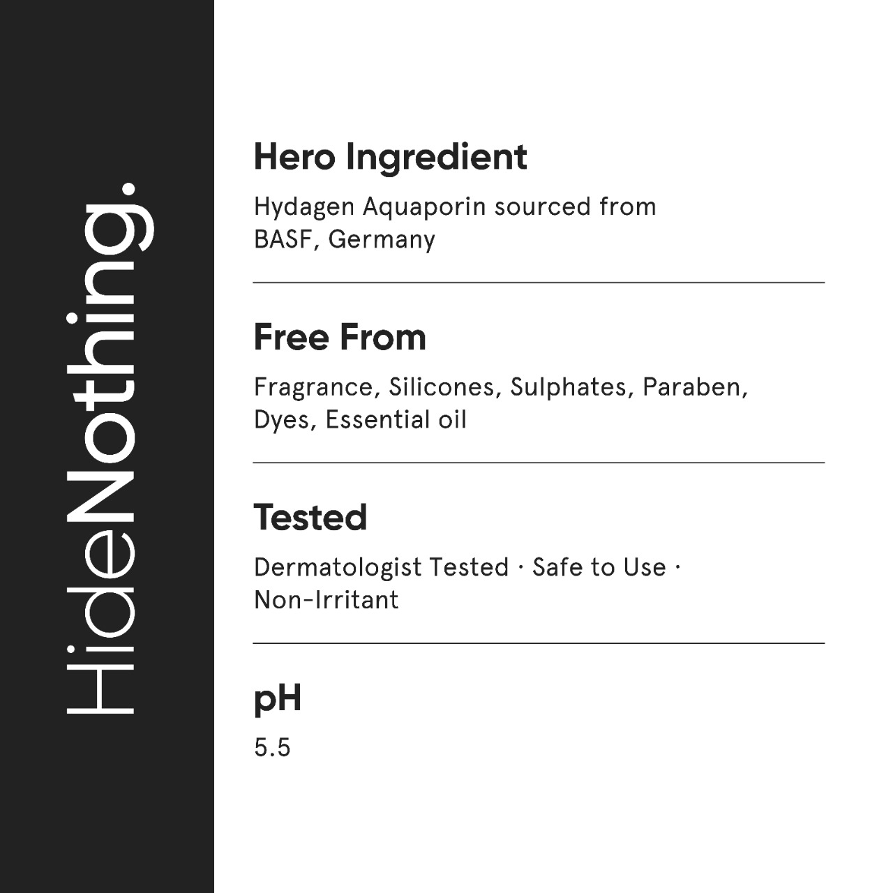 Minimalist Face Wash for Dry Skin with Hyaluronic Acid | 5% Aquaporin Booster Gently Cleanses & Hydrates Skin | For Women & Men | 3.4 Fl Oz / 100 ml 5