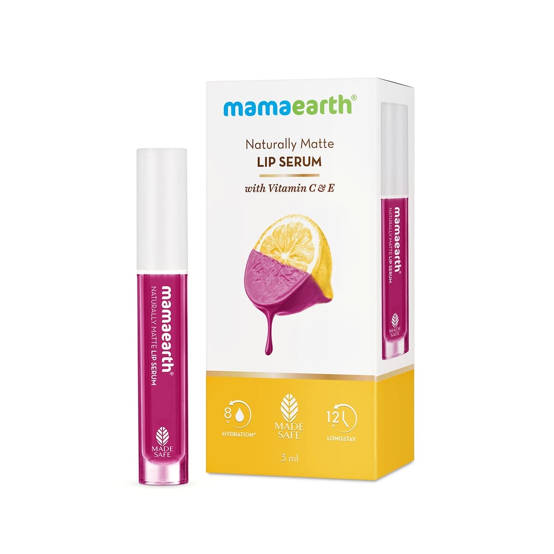 mamaearth Naturally Matte Liquid Lipstick 3 ml Berryddict Magenta 2