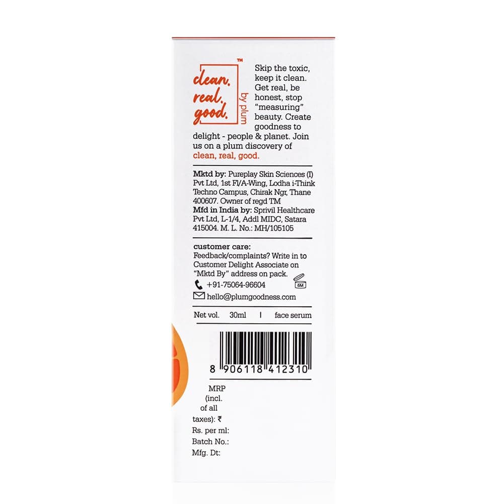 Plum 15% Vitamin C Face Serum with Mandarin for Glowing and Hyperpigmentation 9