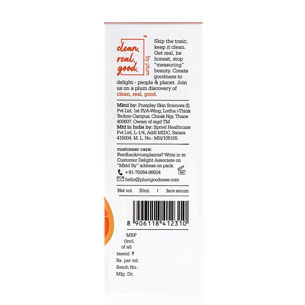 Plum 15% Vitamin C Face Serum with Mandarin for Glowing and Hyperpigmentation 10