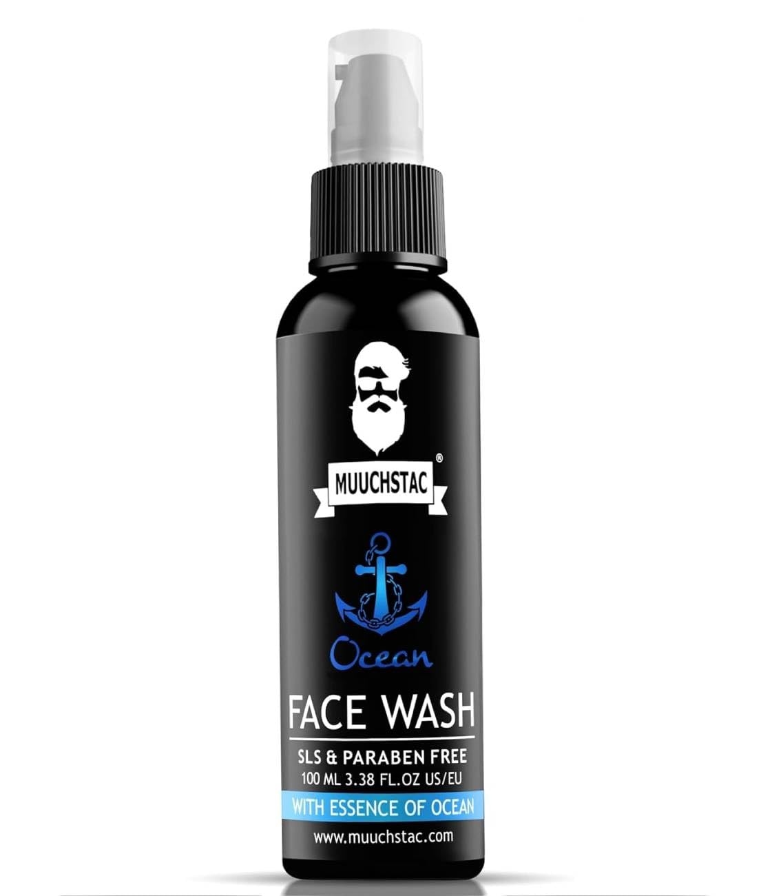 Muuchstac Ocean Face Wash for Men | Fight Acne & Pimples, Brighten Skin, Clears Dirt, Oil Control, Refreshing Feel - Multi-Action Formula (100 ml) 1