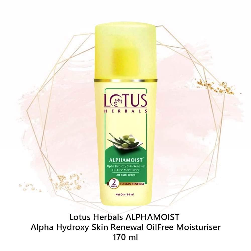 LotusHerbals Alphamoist Alpha Hydroxy Skin Renewal Oil Free Moisturizer - 170 ml 2