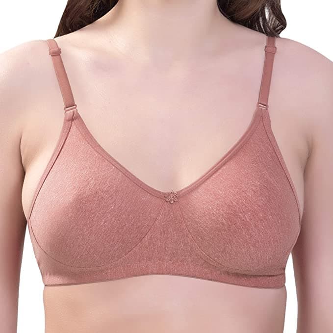 Women's Non Padded Every Day Bra ( 3 - multicolor pack), Full Cotton, a soft, breathable Fabric Everyday Normal Bras 1