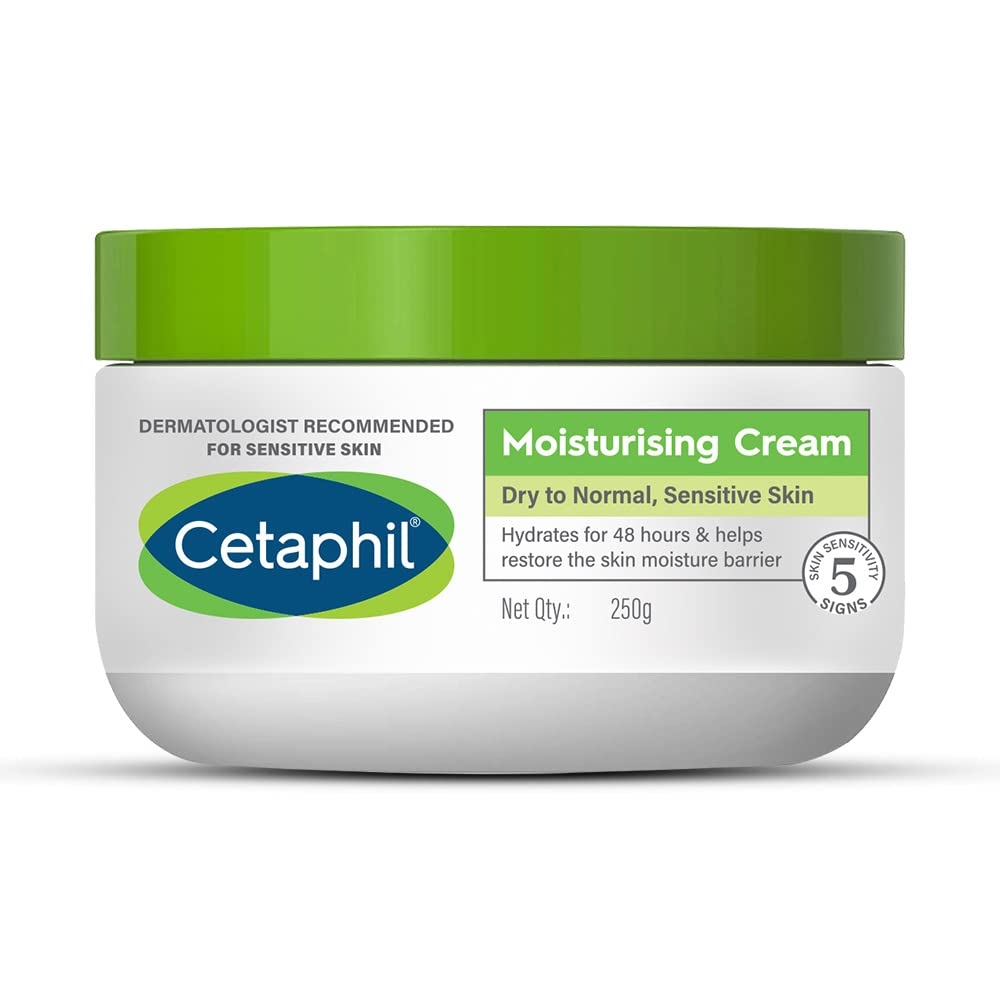 Cetaphil Moisturising Cream for Face & Body,Dry to Normal skin, 250 gm, Paraben & Sulphate free, Niacinamide &Vitamin B5 1