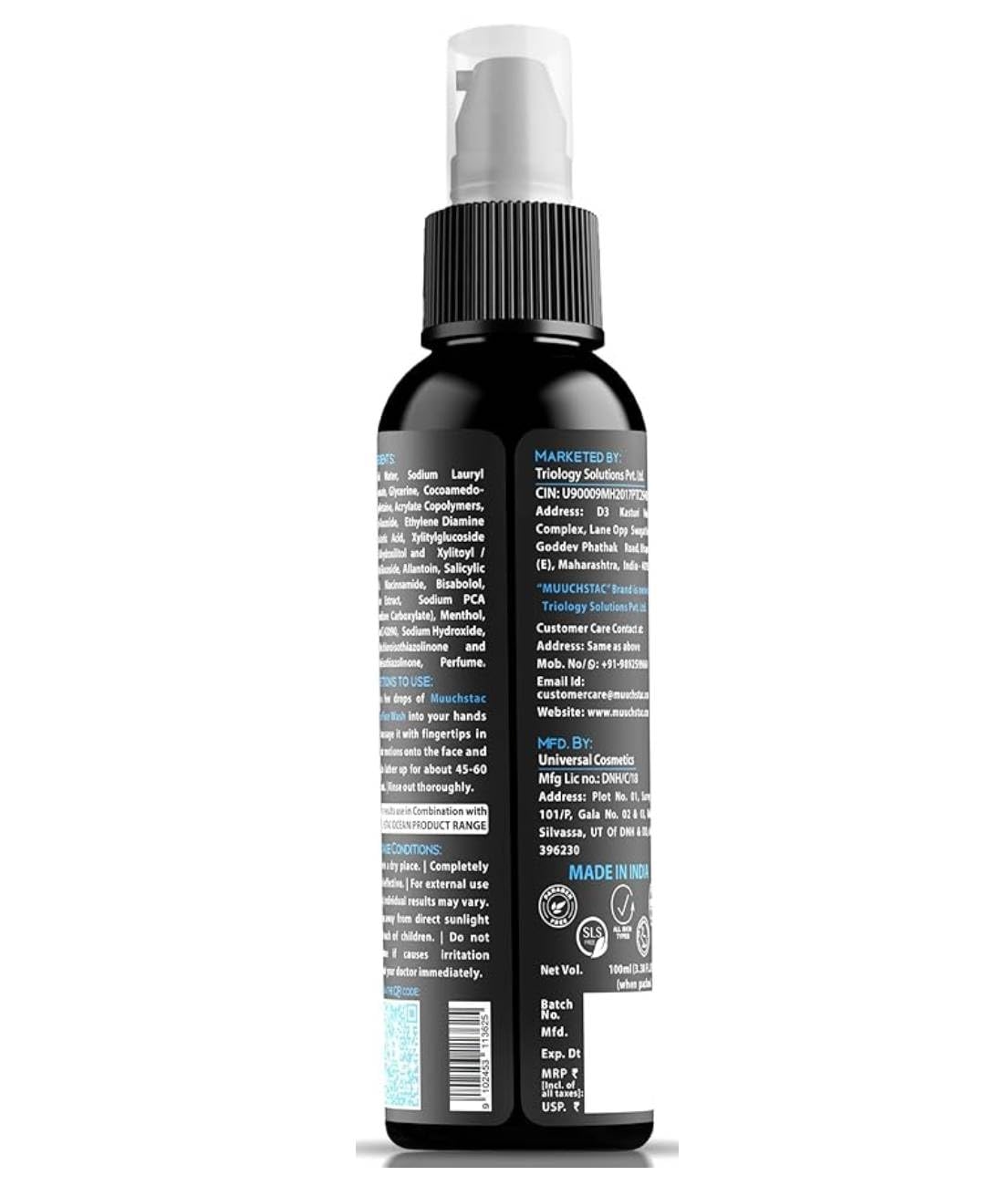 Muuchstac Ocean Face Wash for Men | Fight Acne & Pimples, Brighten Skin, Clears Dirt, Oil Control, Refreshing Feel - Multi-Action Formula (100 ml) 6