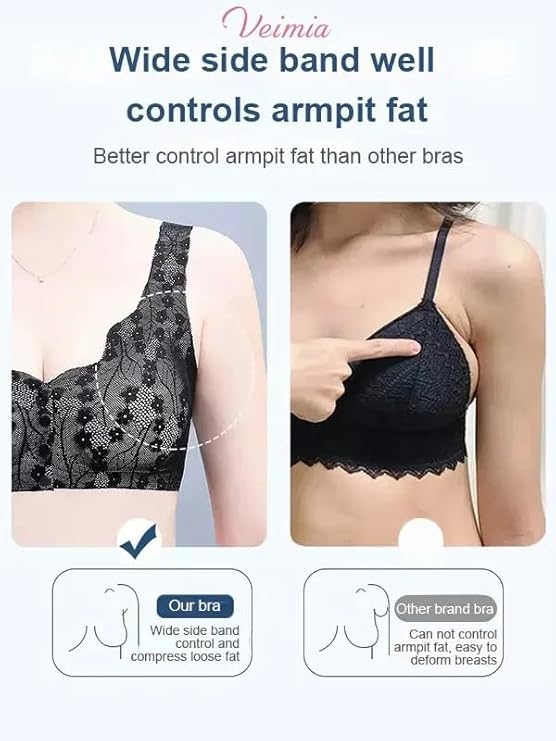 Non-Wired Front Open Maternity Nursing Feeding Bra for Women Post Pregnancy Easy to Breastfeed Maternity Bra 5