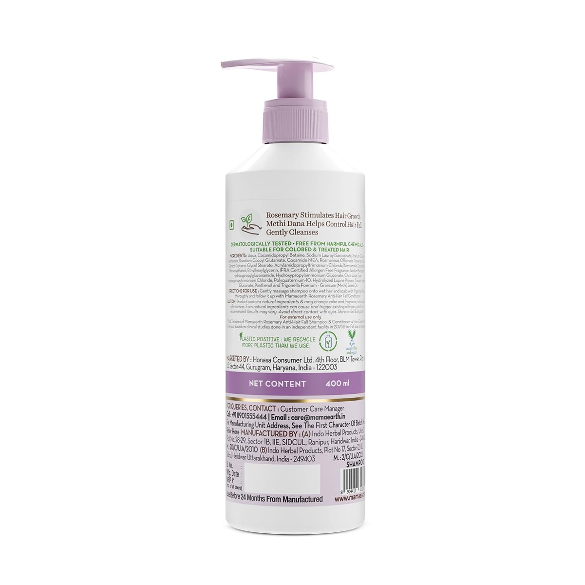 MammaEarth Rosemary Anti-Hair Fall Shampoo with Rosemary & Methi Dana 2