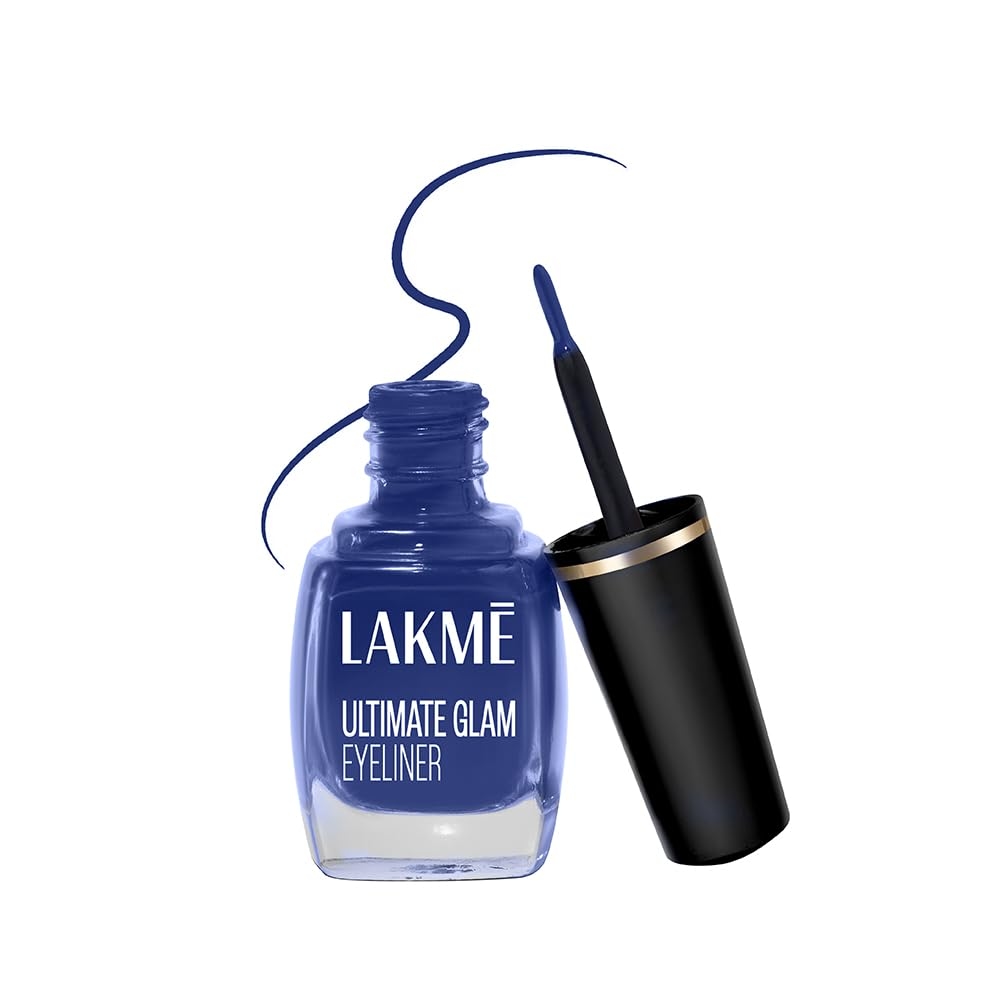 Lakme Ultimate Glam Eye Liner, Semi Matte - Black (9ml) 1