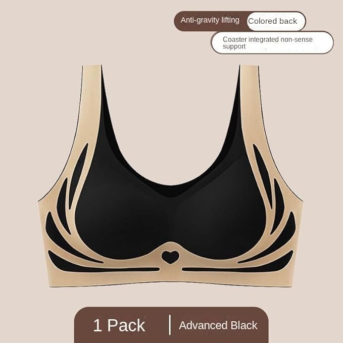 seamless, wireless push-up bra for women, with a full-back coverage design for support and comfort. 4