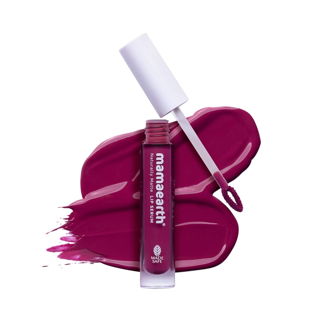 mamaearth Naturally Matte Liquid Lipstick 3 ml Berryddict Magenta 1