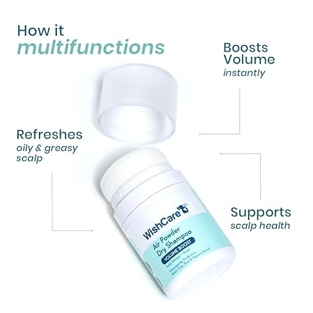 WishCare Air Powder Dry Shampoo for Oily Hair & Scalp - 10gm 2