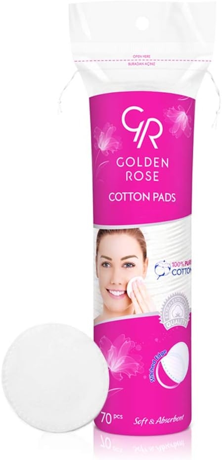 Golden Rose Cosmetic 100% Pure Cotton Pads (70 pcs) 1
