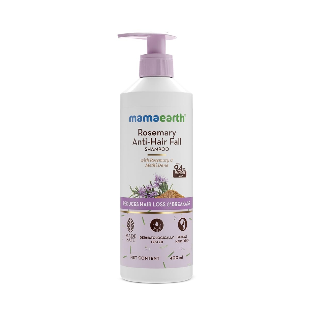 MammaEarth Rosemary Anti-Hair Fall Shampoo with Rosemary & Methi Dana 1
