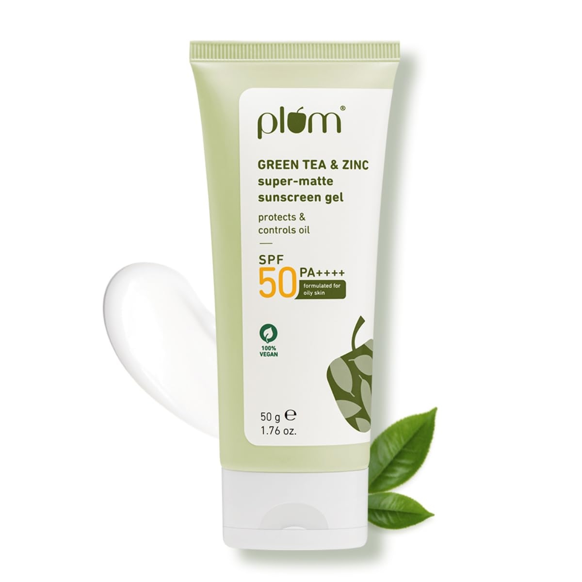 Plum Green Tea & Zinc Super Matte Sunscreen Gel SPF 50 PA++++ (50g) 1