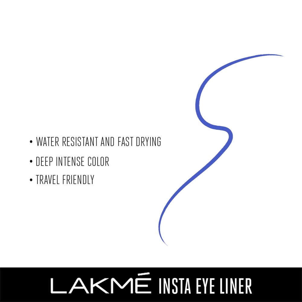 Lakme Ultimate Glam Eye Liner, Semi Matte - Black (9ml) 4