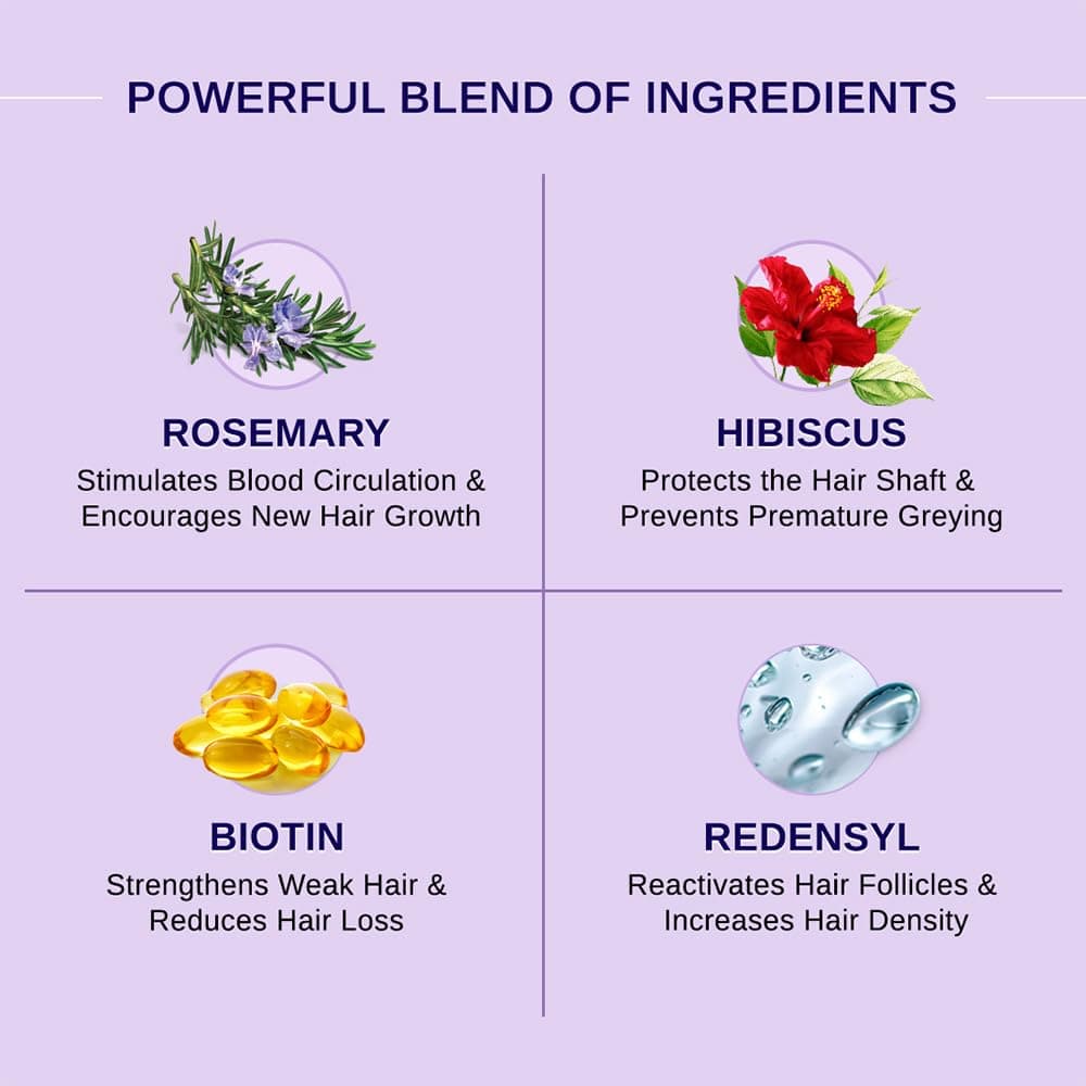 Bare Anatomy Nature x Science Rosemary and Hibiscus Hair Growth Oil for Women & Men | Helps Hair Growth & Strengthens Hair | Nourishes Scalp & Controls Hair Fall | Suitable for All Hair Types | 100 ml 2