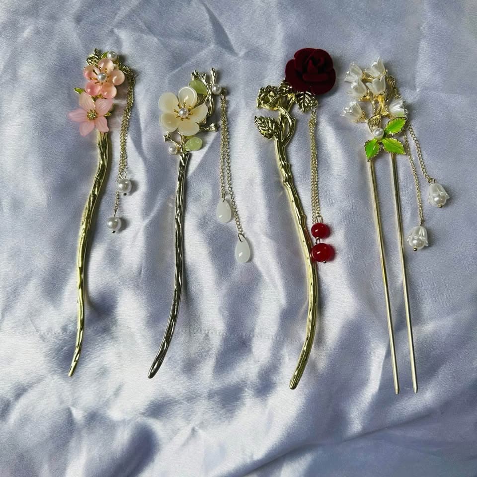 Hair pin flower design 3