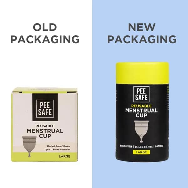 Pee Safe Reusable Menstrual Cup With Medical Grade Silicone For Women 1