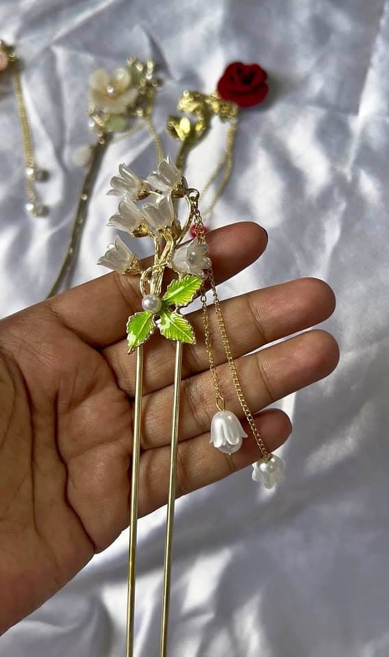 Hair pin flower design 2