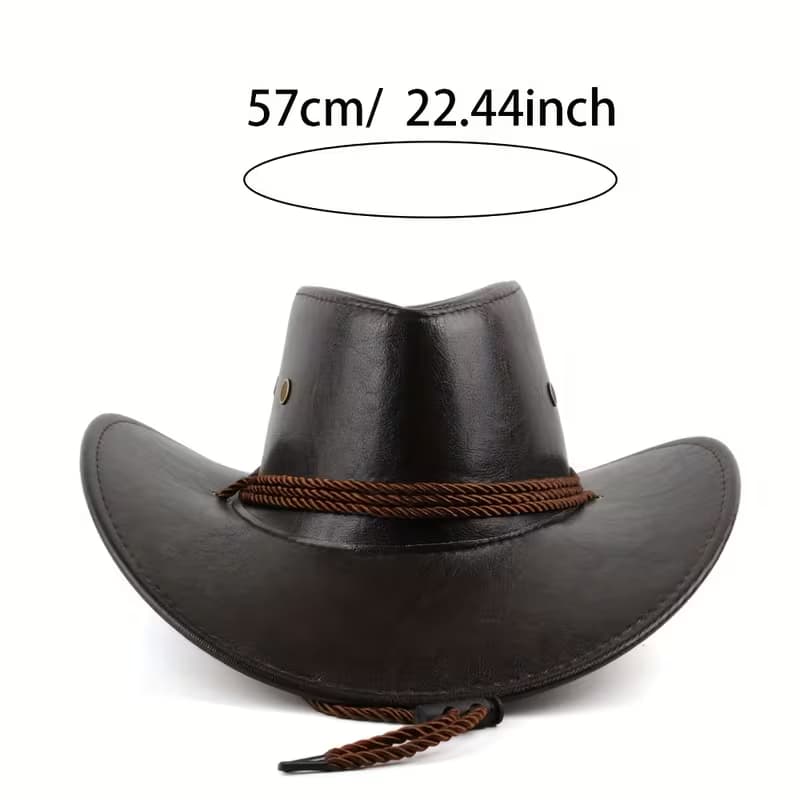 Leatherette Western Hat 1