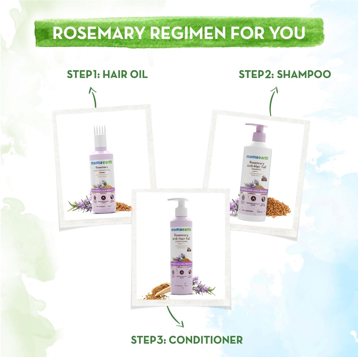 MammaEarth Rosemary Anti-Hair Fall Shampoo with Rosemary & Methi Dana 7