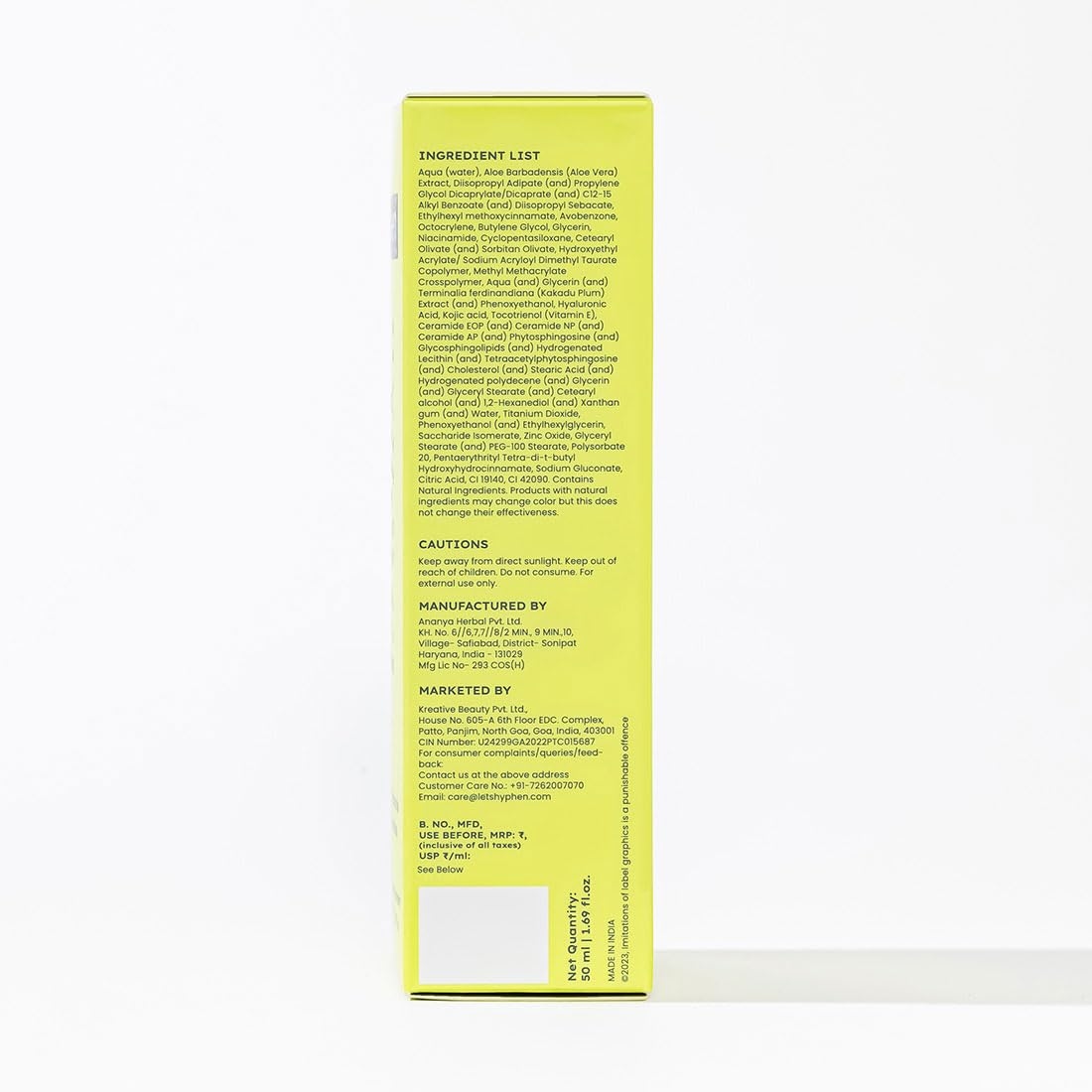 Hyphen All I Need Sunscreen SPF 50 PA ++++ | Lightweight Sun Cream 8