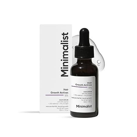 Minimalist Hair Growth Actives 18% Hair serum For men& women- 30 ml 1