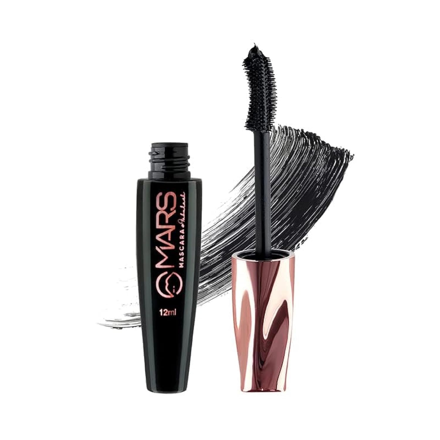 MARS Fabulash Volumising Mascara | Up to 18 Hours Stay | Waterproof with Intense Jet Black Color (12ml) (Black) 1