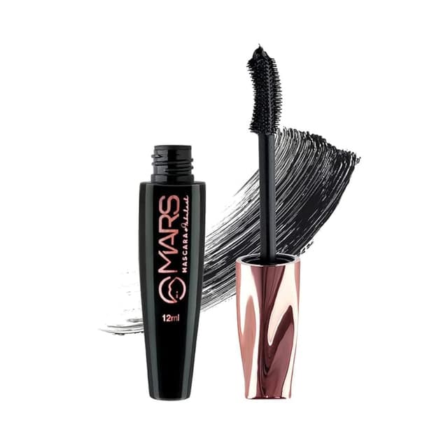 MARS Fabulash Volumising Mascara | Up to 18 Hours Stay | Waterproof with Intense Jet Black Color (12ml) (Black)