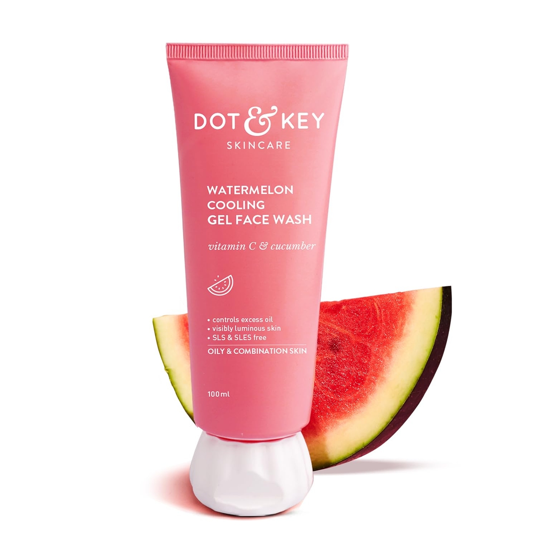 DOT & KEY Watermelon Super Glow Gel Face Wash With Vitamin C & Cucumber 100ml 1