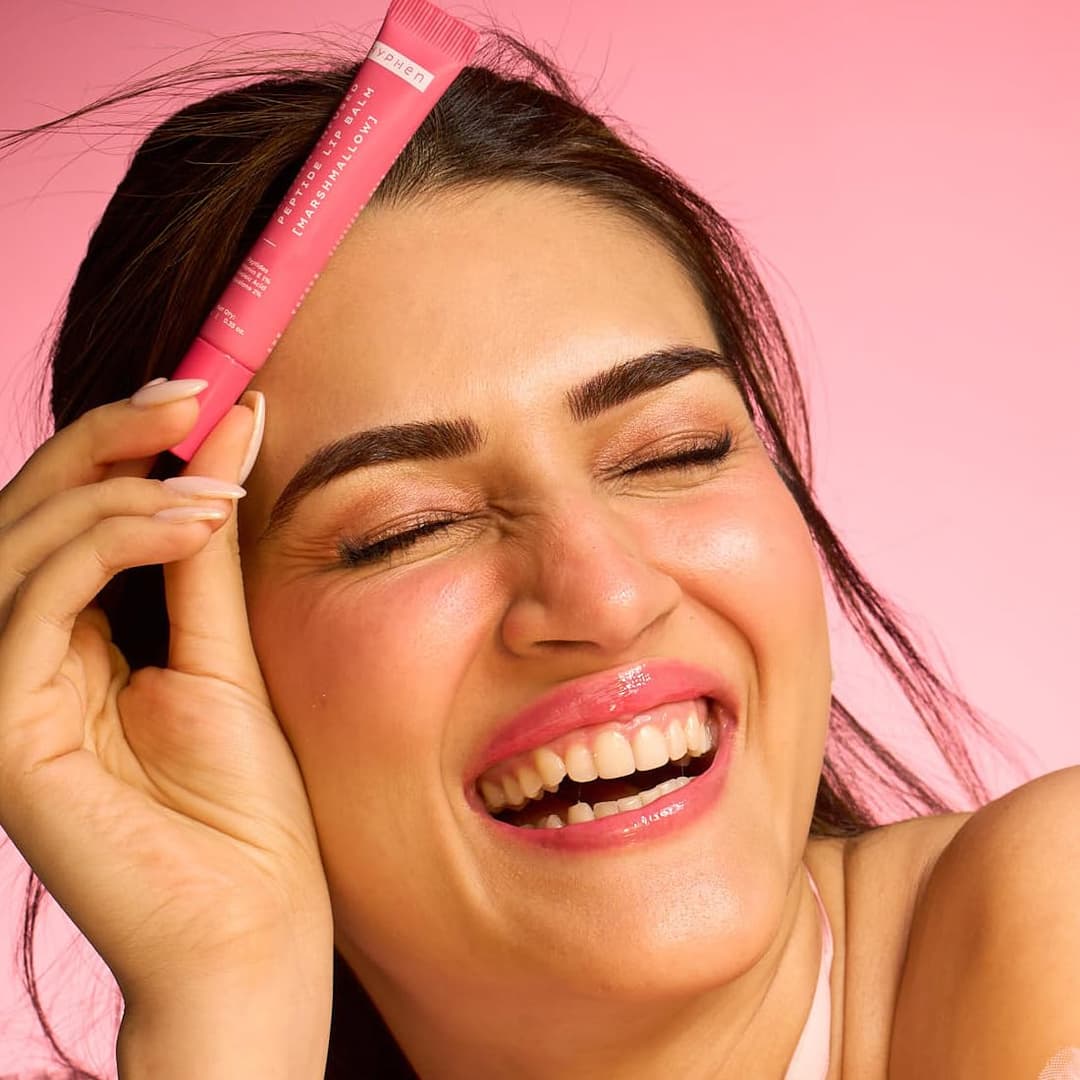 Hyphen Vitamin Infused Tinted Lip Balm | Brightens & Reduces Dark Lips & Pigmentation | 1% Vitamin E, Peptide & 2% Squalane | Winter Lip Care| 24H Moisturization for Dry & Chapped Lips | 10g 1