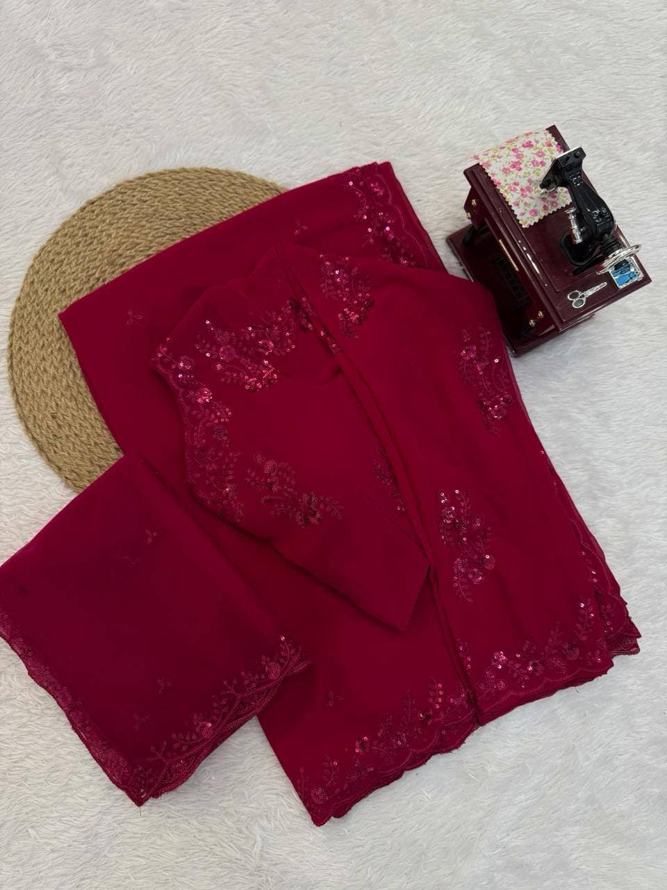 Pure bandhej saree, Banarasi Khaddi Georgette Bandhej Sarees 3