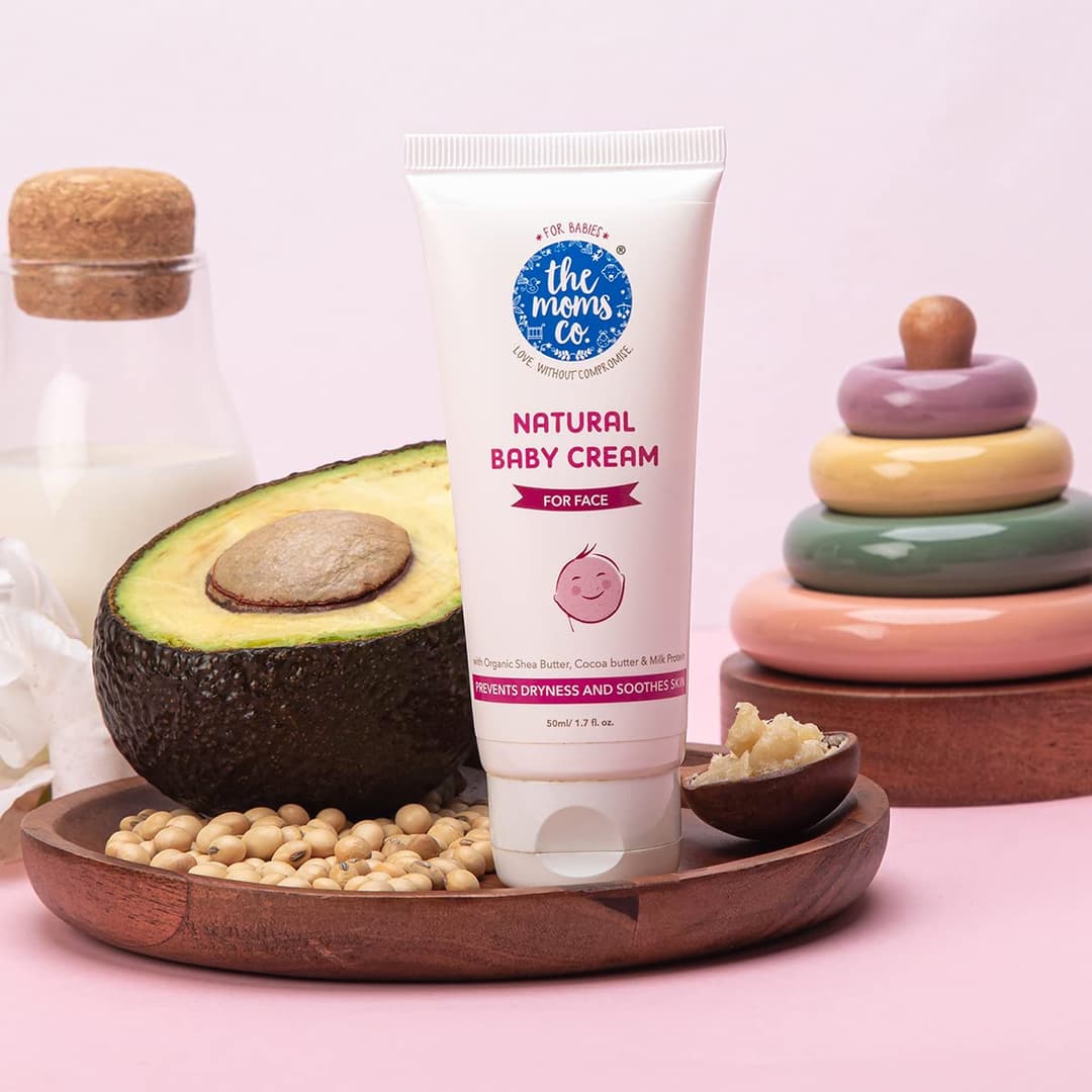 The Moms Co. Baby Cream for Face, Baby Moisturizer Cream with Shea Butter and Organic Jojoba Oil, Gentle Baby Skincare 3