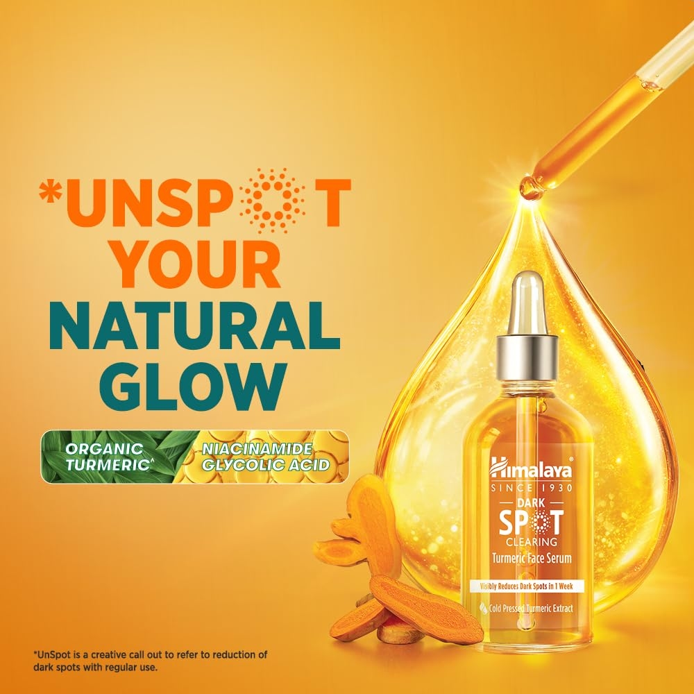 Himalaya Dark Spot Clearing Turmeric Face Serum (30ml) 5