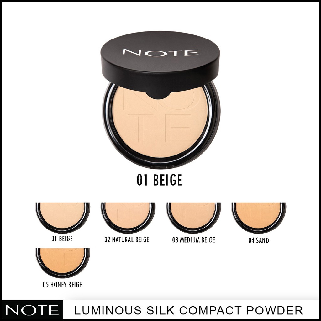 Note Luminous Silk Compact Powder - 02 Natural Beige (10 g) 3