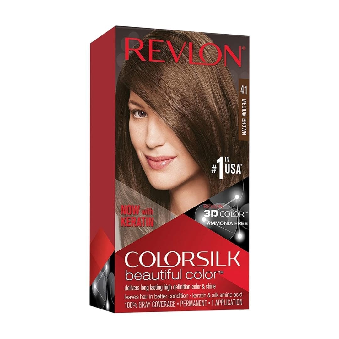 Revl0n Color Hair Color 4N Medium Brown (40ml+40ml+11.8ml) 1