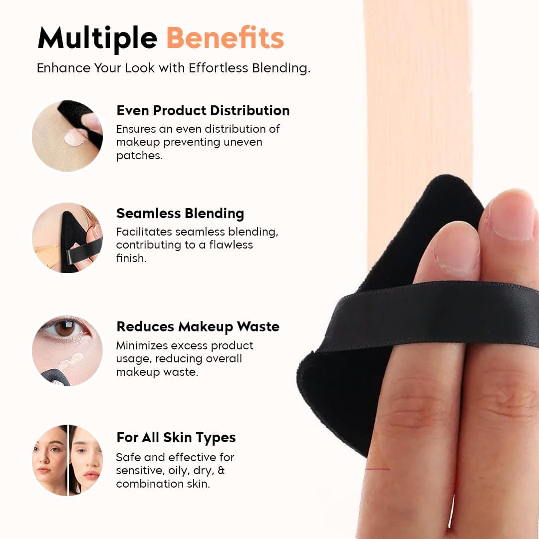 Triangle Makeup Puff - Pack of 1 3