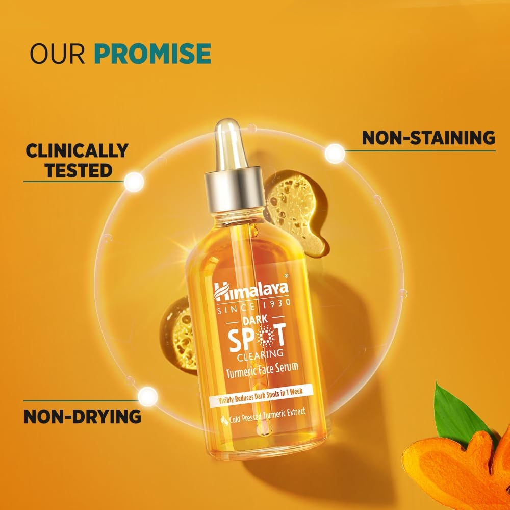 Himalaya Dark Spot Clearing Turmeric Face Serum (30ml) 7