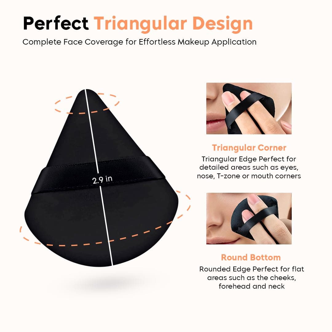 Triangle Makeup Puff - Pack of 1 2