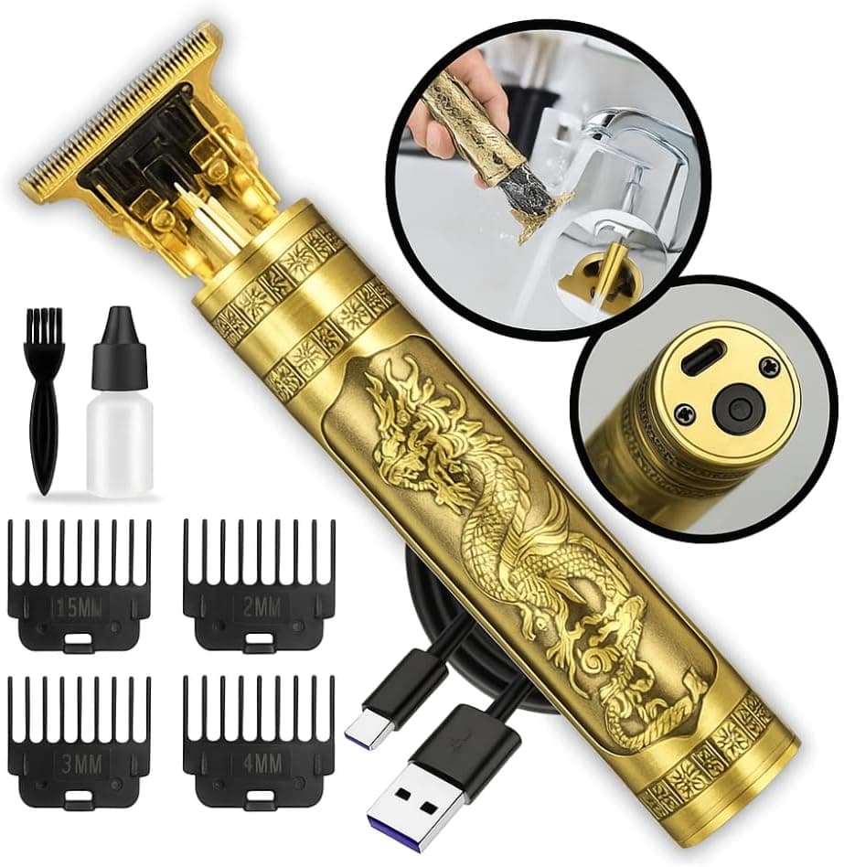 Professional Hair Trimmer Dragon Phoenix Charging Battery Hair Clipper Shaver Beard T Barber Hair Cutting Machine Hair Cut For Men 1