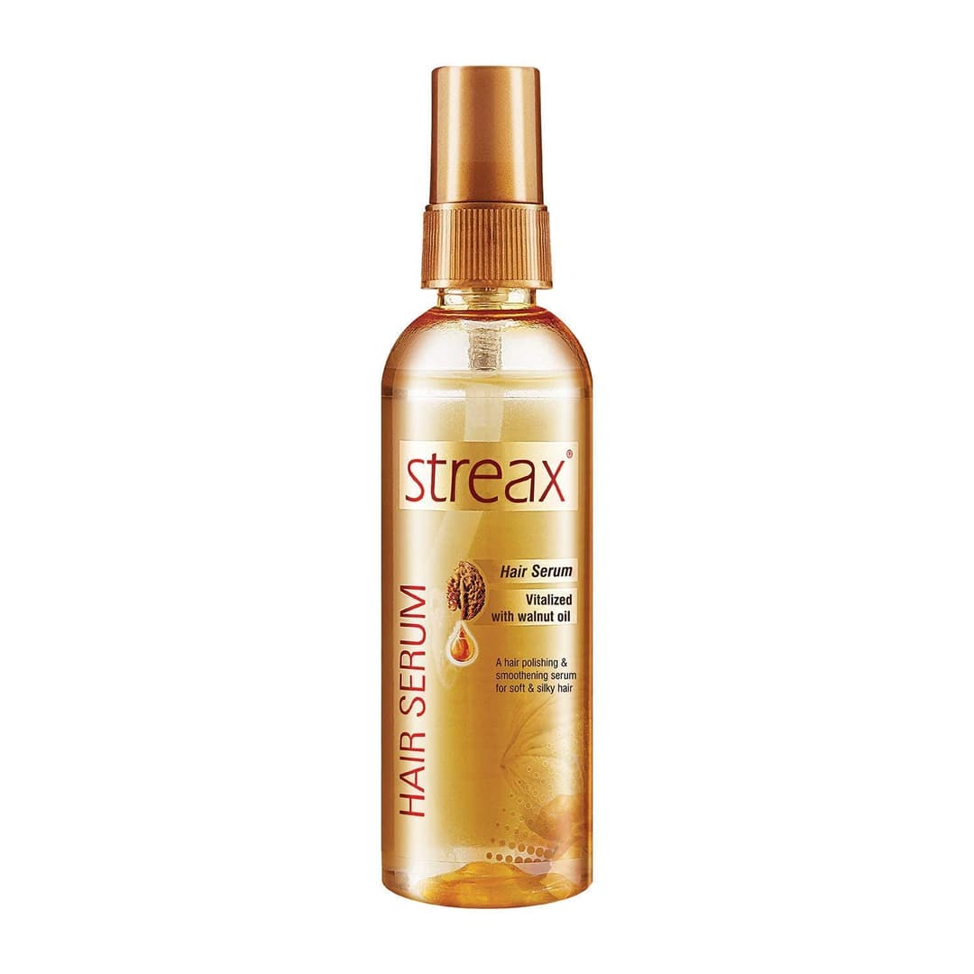 Streax Hair Shine Serum Vitalized with Walnut Oil