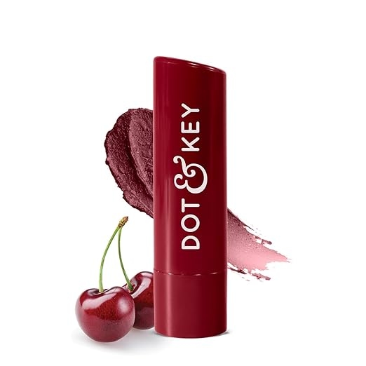 Dot & Key Barrier Repair Hydrating Lip Balm SPF 50 | Cherry Crimson | Repairs Damaged Lip Barrier | High Tinted | 4.5 gm 1