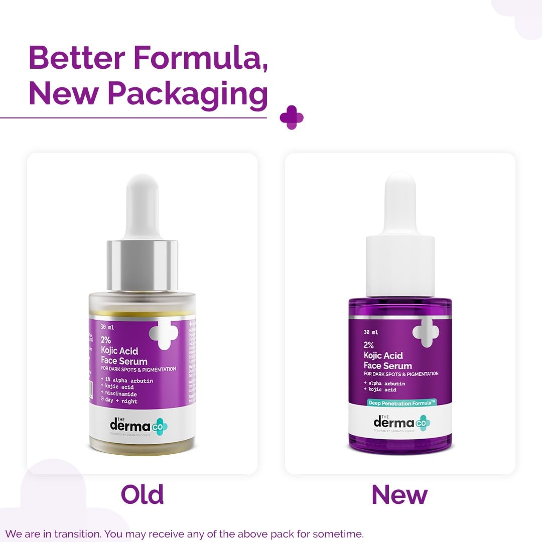 The Derma Co 2% Kojic Acid Face Serum With 1% Alpha Arbutin & Niacinamide For Dark Spots & Pigmentation, 30ml 3