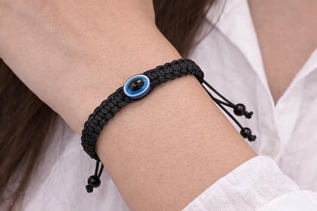 Evil Eye Bracelet with Black Thread For Unisex