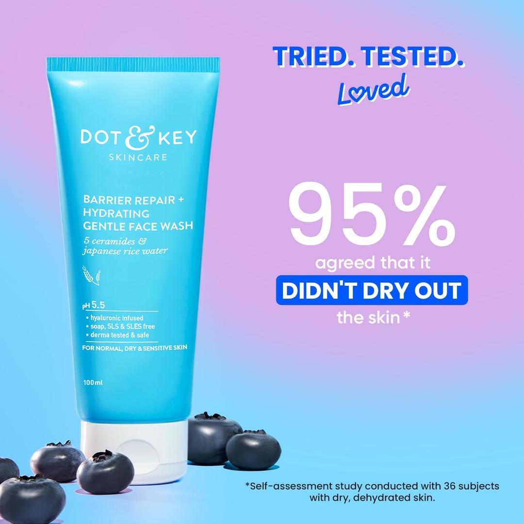 Dot & Key Barrier Repair + Hydrating Gentle Face Wash With Probiotic 5