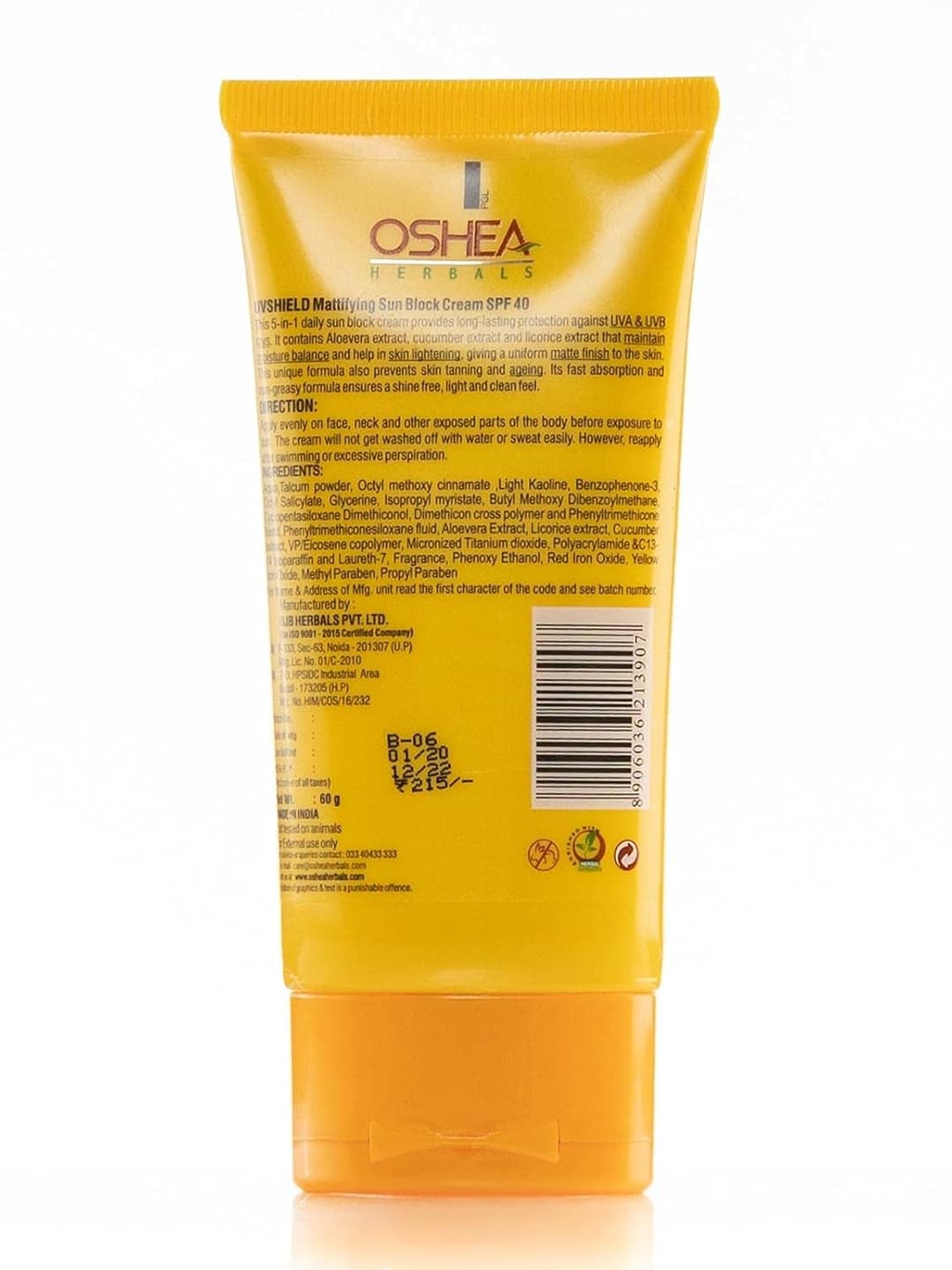 0SHEA HERBALS Uv Shield Mattifying Sun Block Cream 1