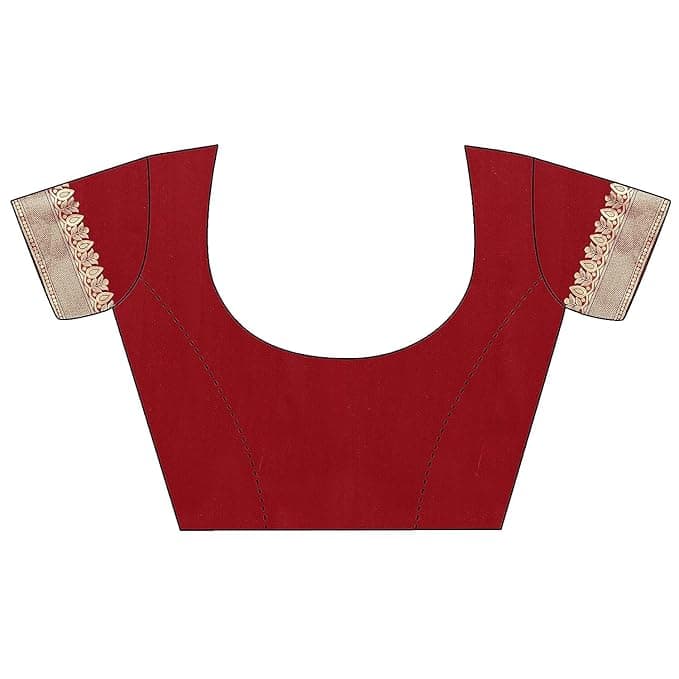 Women's Trendy Banarasi Kanjivaram Navy Color Art Silk Saree with Blouse Material 5