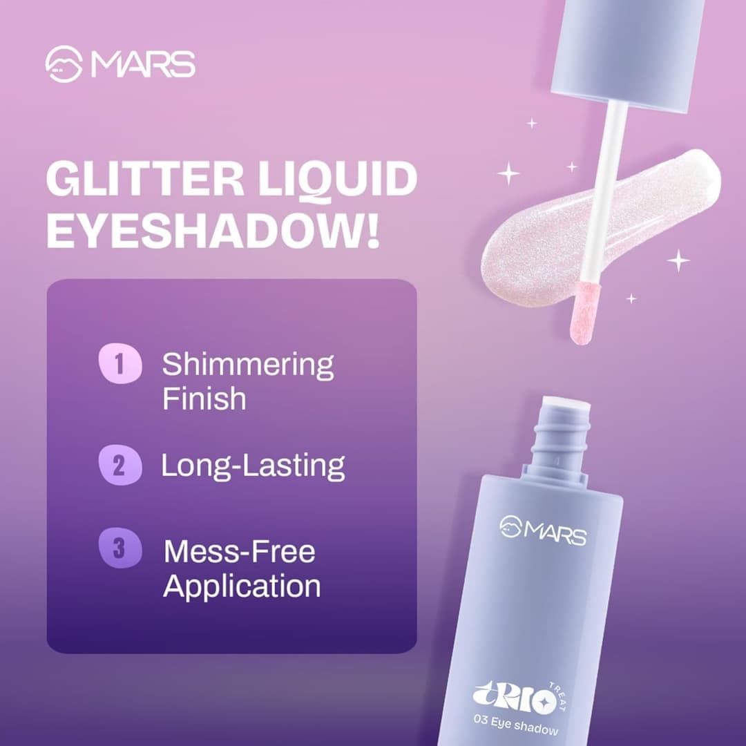 MARS Trio Treat, 3-In-1 Eye Makeup Kit With Eyeliner, Mascara & Eyeshadow, 24.5ml 3